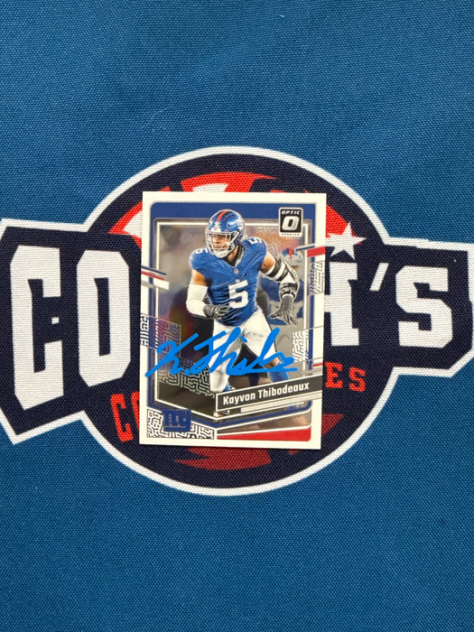 Kayvon Thibodeaux Autographed 2023 Panini Donruss Optic Card (GTP)