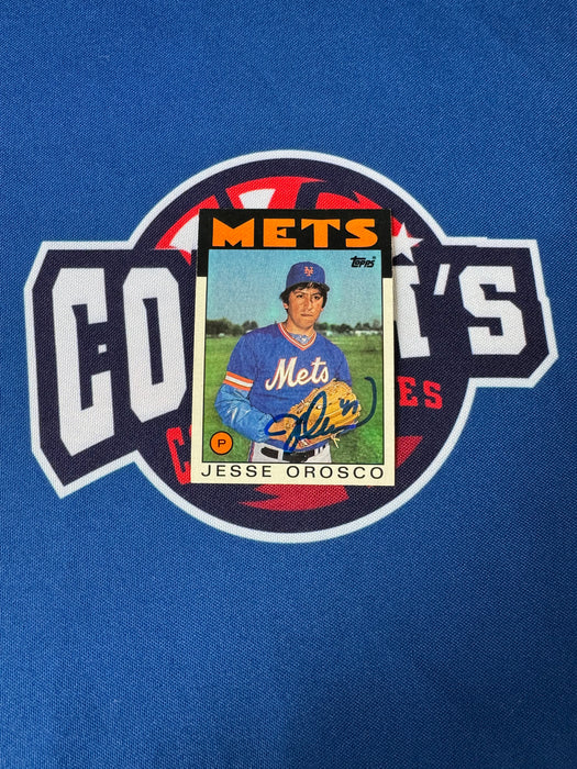 Jesse Orosco Autographed 1986 Topps Base Card (GTP)