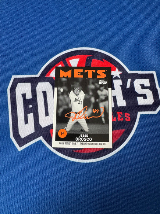 Jesse Orosco Autographed 2021 Topps Once Upon a Time in Queens Special Set Card (GTP)