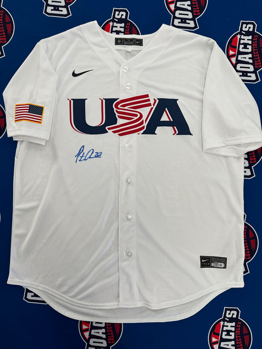 Pete Alonso Autographed 2023 World Baseball Classic USA Nike Jersey (Beckett)