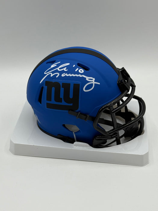 Eli Manning Autographed Rave Alternate Mini Helmet (Fanatics)