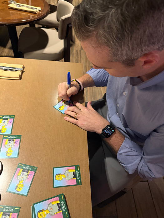 Steve Gelbs Autographed Custom Simpsons SNY Trading Card (GTP)