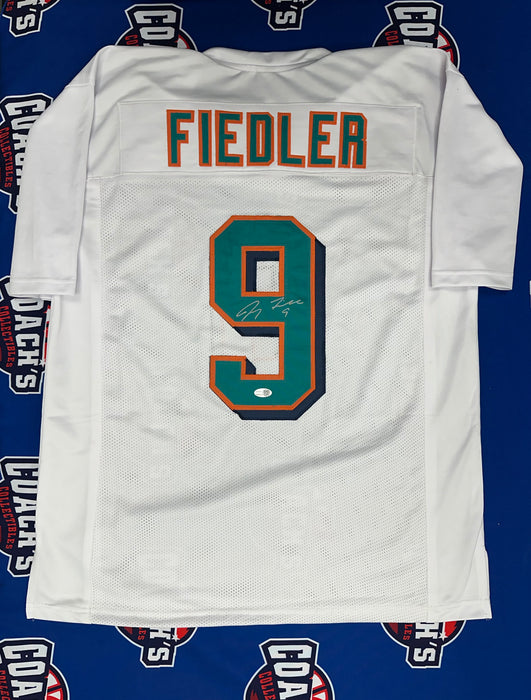 Jay Fiedler Autographed CUSTOM Miami Dolphins White Jersey (JSA)