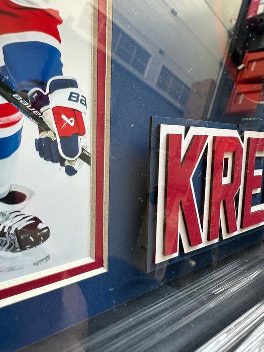 Chris Kreider Autographed Puck in 13”x8” Custom Shadowbox Display (Beckett)