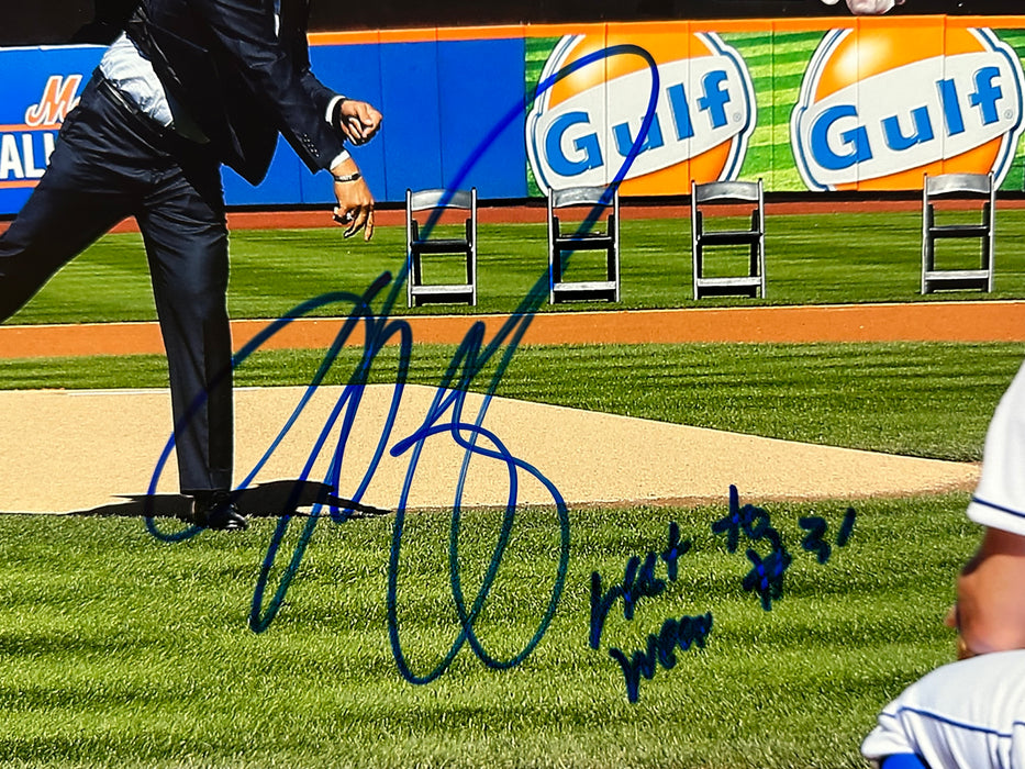 David Wright & Mike Piazza DUAL Autographed 16x20 Photo w/ Multi Inscr (JSA/Fanatics)