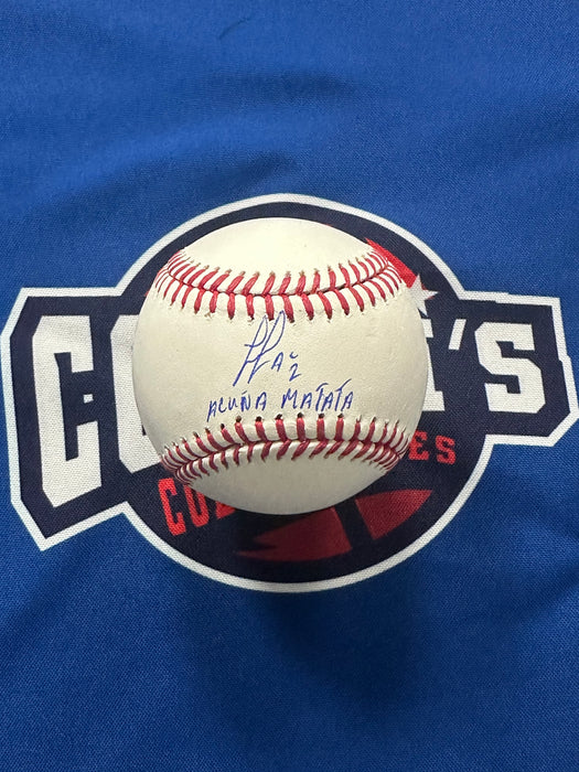 Luisangel Acuna Autographed OML Baseball w/ Acuna Matata Inscription (JSA)