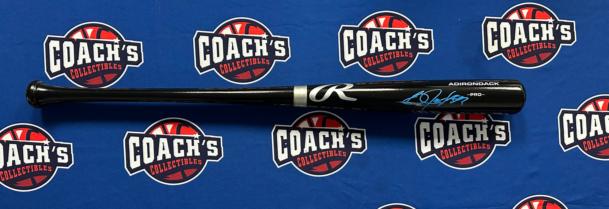 Bo Jackson Autographed Black Rawlings Pro Model Bat (Beckett)