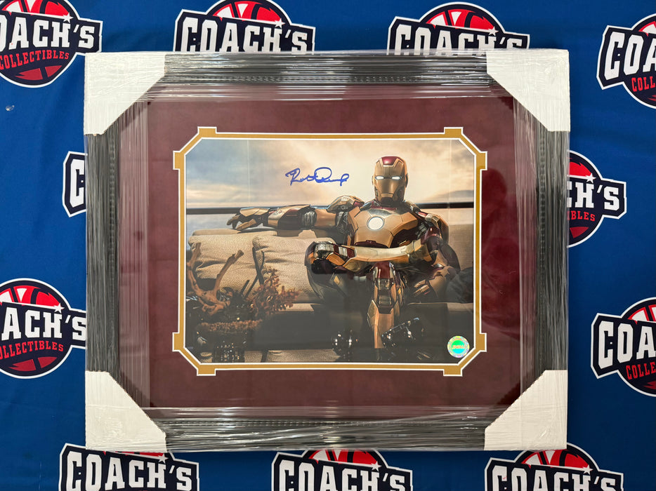 FRAMED Robert Downey Jr Autographed Marvel Iron Man 11x14 Photo (SWAU)