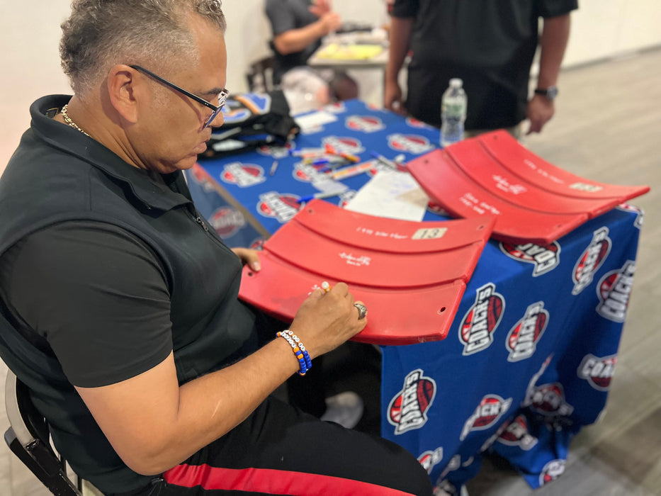 Edgardo Alfonzo Autographed Authentic Red Shea Stadium Seat Back #13 w/ Multi Inscr (JSA)