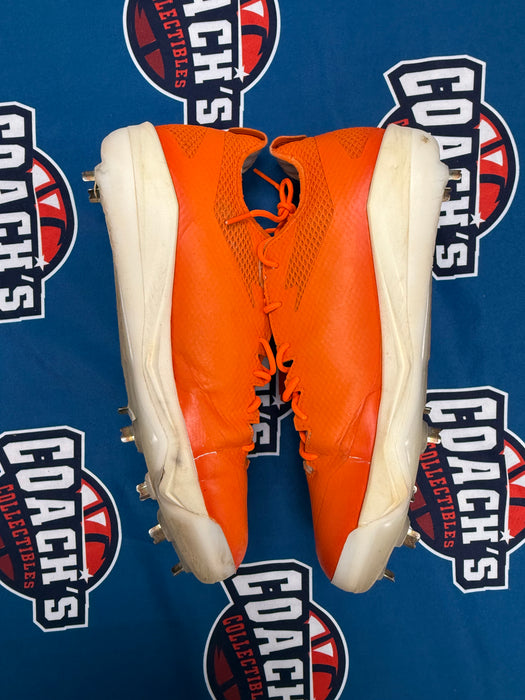 GAME USED Ronny Mauricio Autographed PAIR of Adidas Cleats w/ Game Used 2025 Inscription (JSA)