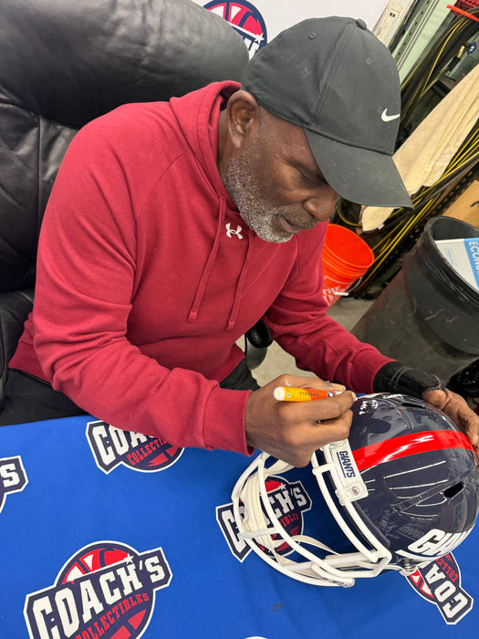 Lawrence Taylor Autographed NY Giants Full Size Retro Speed Replica Helmet w/ BMF Inscription (JSA)