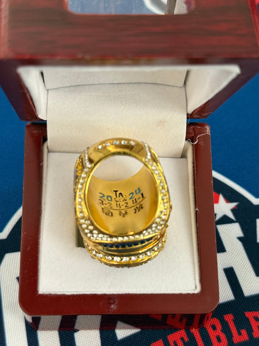 Los Angeles Dodgers Replica 2024 World Series Ring with Display Box