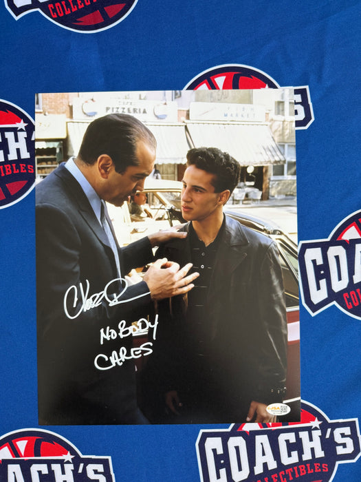 Chazz Palminteri Autographed 11x14 A Bronx Tale Photo w/ Nobody Cares (JSA)