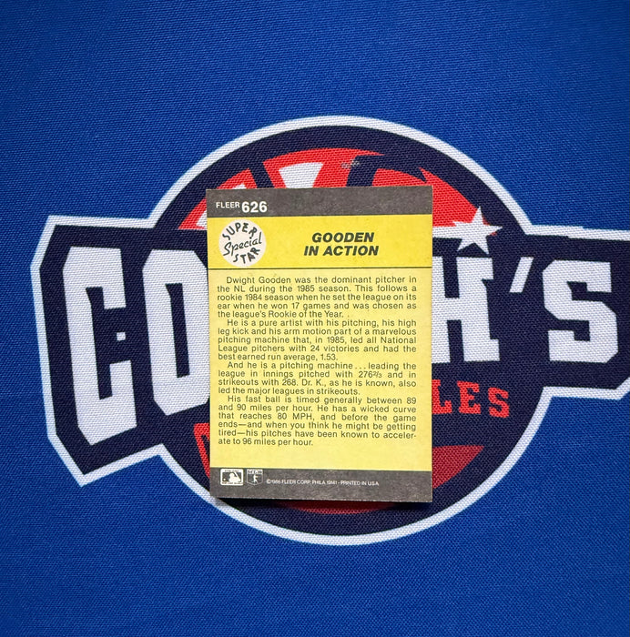 Dwight “Doc” Gooden Autographed 1986 Fleer “In Action” Card (GTP)