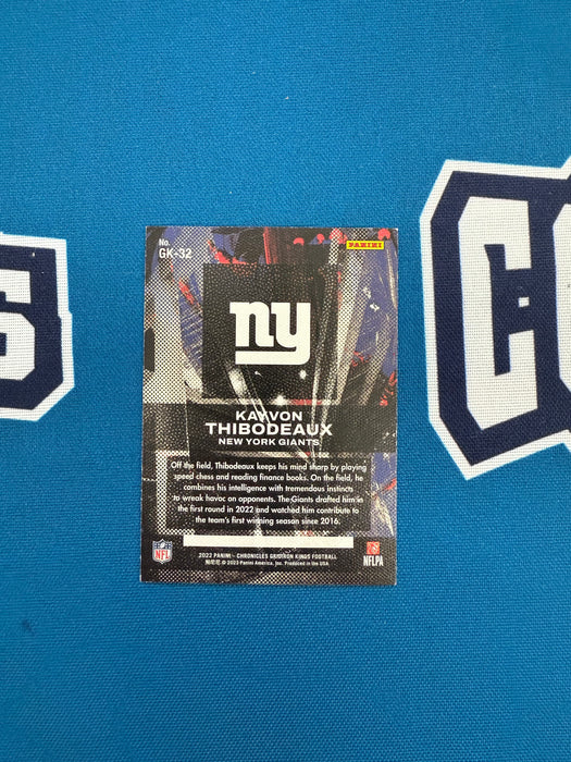 Kayvon Thibodeaux Autographed 2022 Panini Chronicles Gridiron Kings GK-32 RC (GTP)