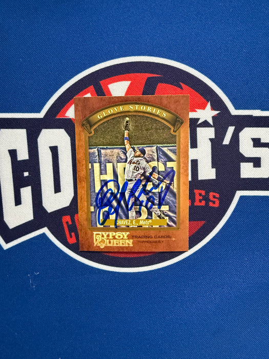 Endy Chavez Autographed 2012 Gypsy Queen Glove Stories Trading Card (GTP)