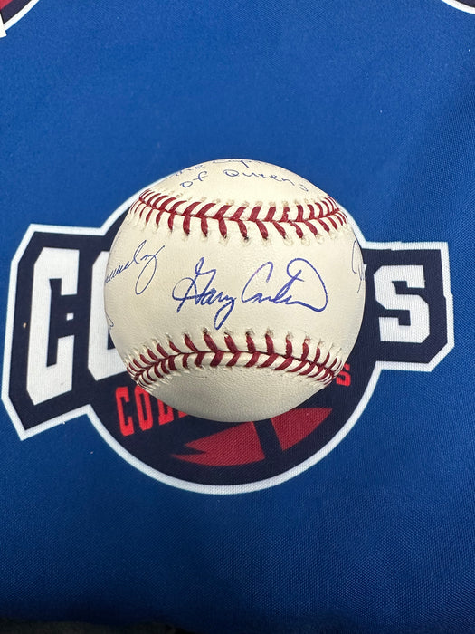 Captains of Queens Autographed Baseball #6 w/ Inscription (JSA)
