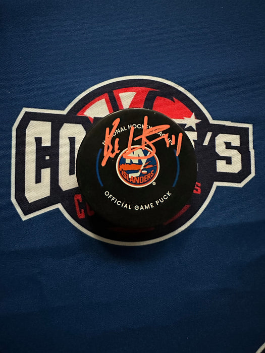 Bo Horvat Autographed NY Islanders Game Model Puck (Fanatics)