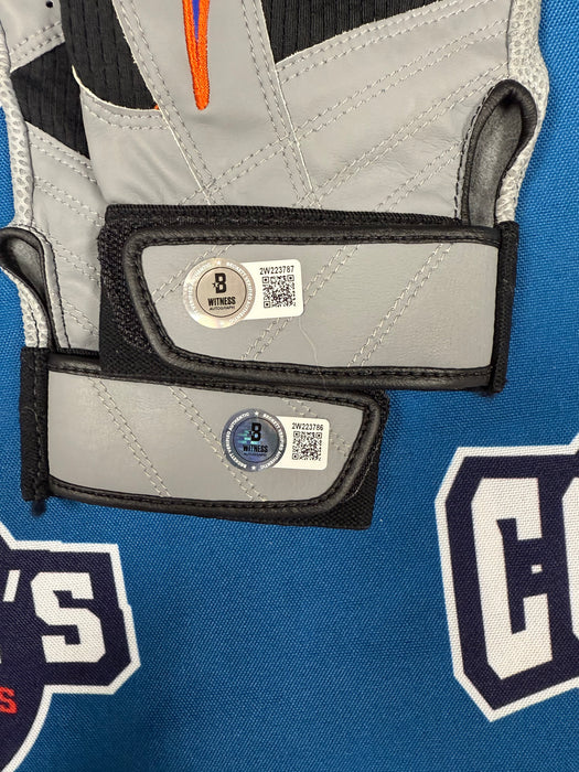 GAME USED David Wright Autographed PAIR of Nike Batting Gloves w/ Game Used Inscription (Beckett)