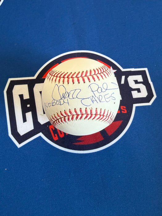 Chazz Palminteri Autographed OML Baseball w/ Nobody Cares (JSA)