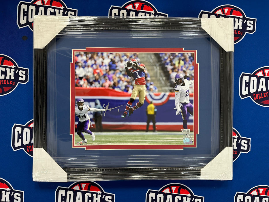 FRAMED Malik Nabers Autographed 11x14 Photo (Fanatics)