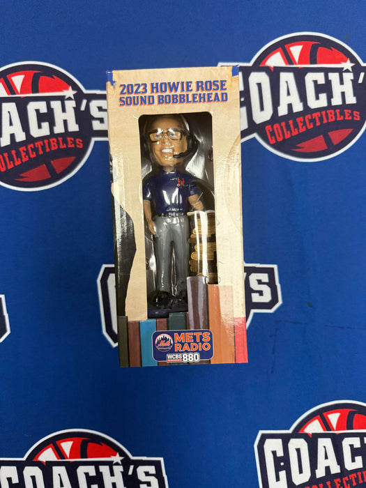 Howie Rose Autographed Talking Bobblehead w/ Put it in the books (JSA)