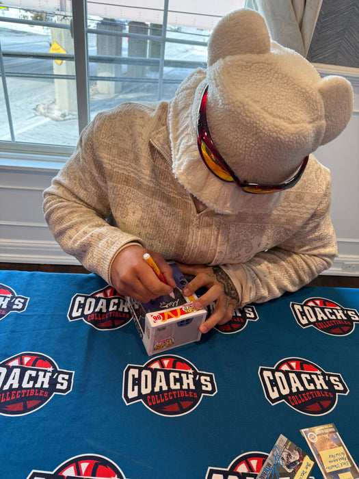 Mark Vientos & Francisco Alvarez DUAL Autographed Grimace Funko Pop (Beckett)