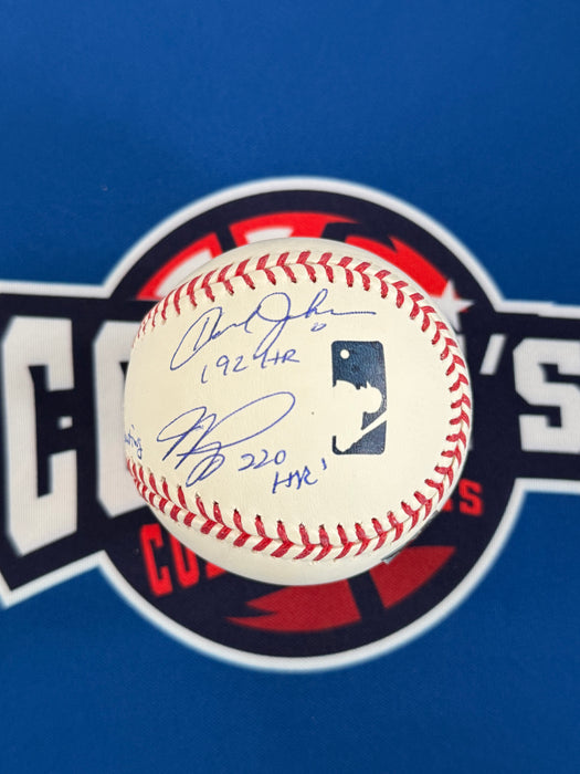 Mets All Time HR Leaders 5 Signature OML Baseball w/ Multi Inscriptions (JSA/Fanatics)