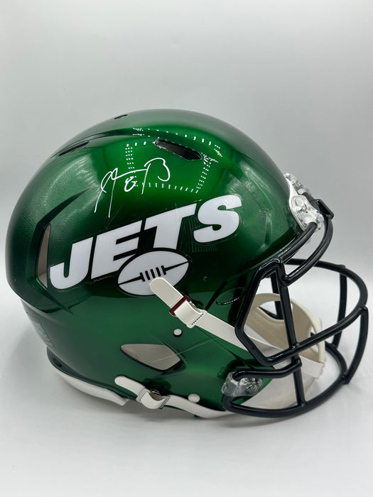 Aaron Rodgers Autographed NY Jets Full Size Speed Authentic Helmet (Fanatics)