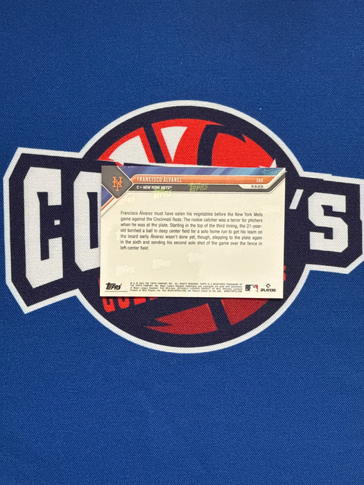 Francisco Alvarez Autographed 2023 Topps NOW Rookie Card #260 (GTP)