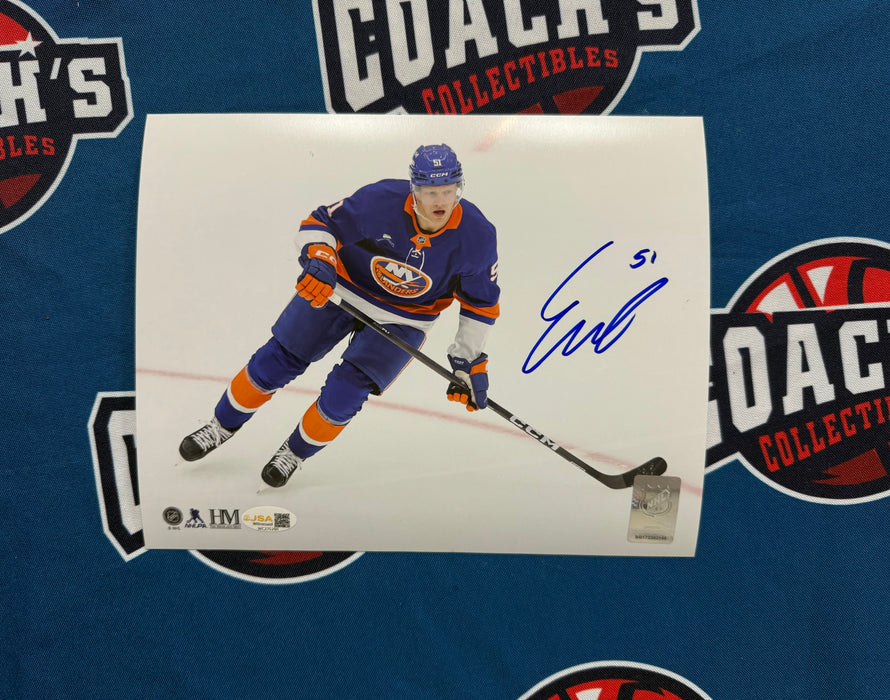 Emil Heineman Autographed NY Islanders 8x10 Photo (JSA)