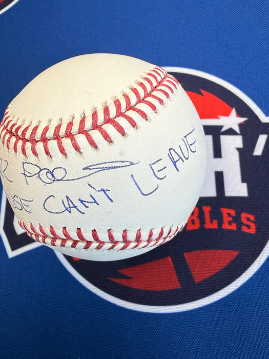 Chazz Palminteri Autographed OML Baseball w/ Now Youse Cant Leave (JSA)