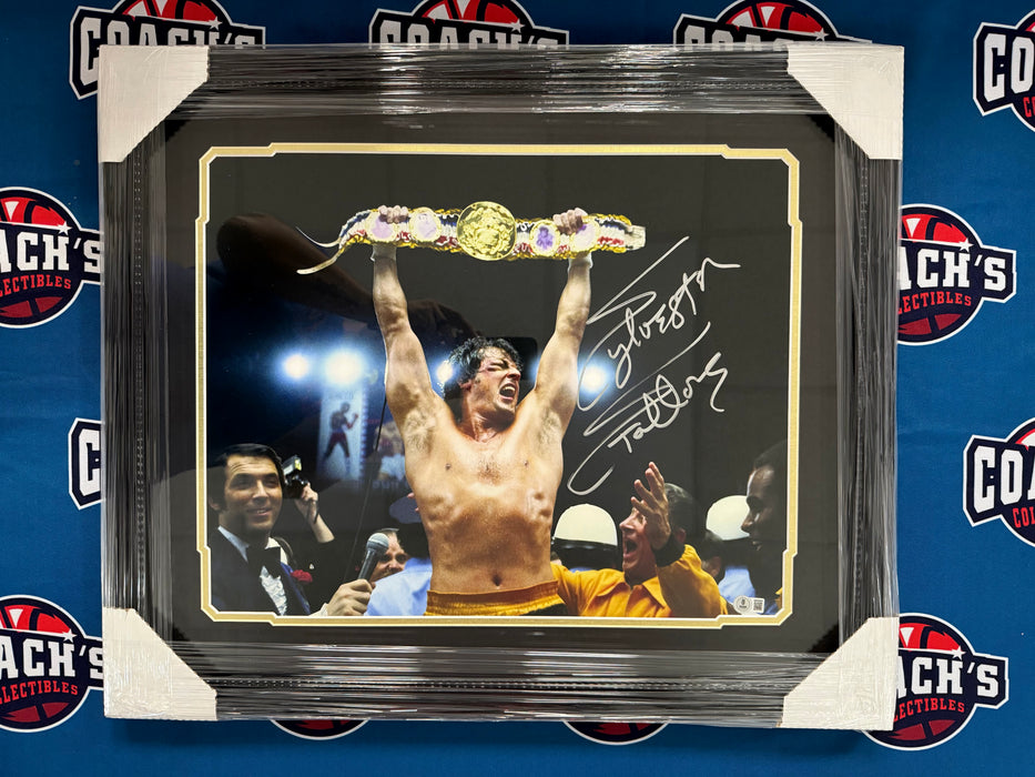 FRAMED Sylvester Stallone Autographed "Rocky" 16x20 Photo (Beckett)