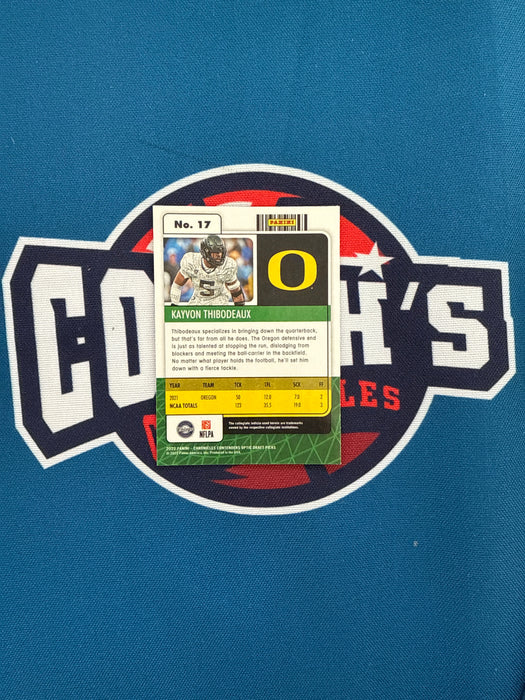 Kayvon Thibodeaux Autographed 2022 Panini Chronicles Contenders Optic Draft Picks Rookie Card (GTP)