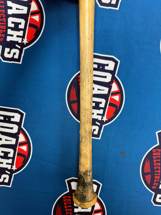 Ronny Mauricio Autographed GAME USED Bat from 2025 Season w/ Inscr (JSA)