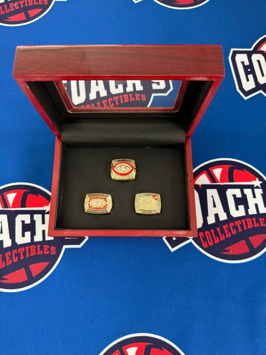 Washington Redskins 3pc Super Bowl Replica Ring Set with Display Box