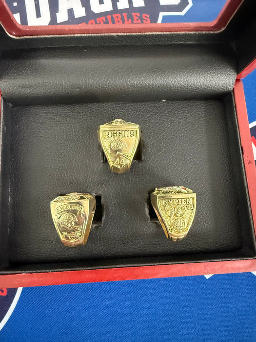 Washington Redskins 3pc Super Bowl Replica Ring Set with Display Box