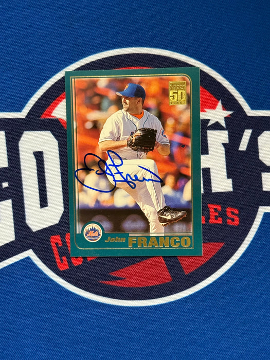 John Franco Autographed 2000 Topps Base Card #70 (GTP)