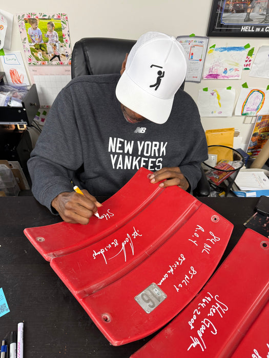 Dwight "Doc" Gooden Autographed Authentic Red Shea Stadium Seat Back #16 w/ Multi Inscr (JSA)