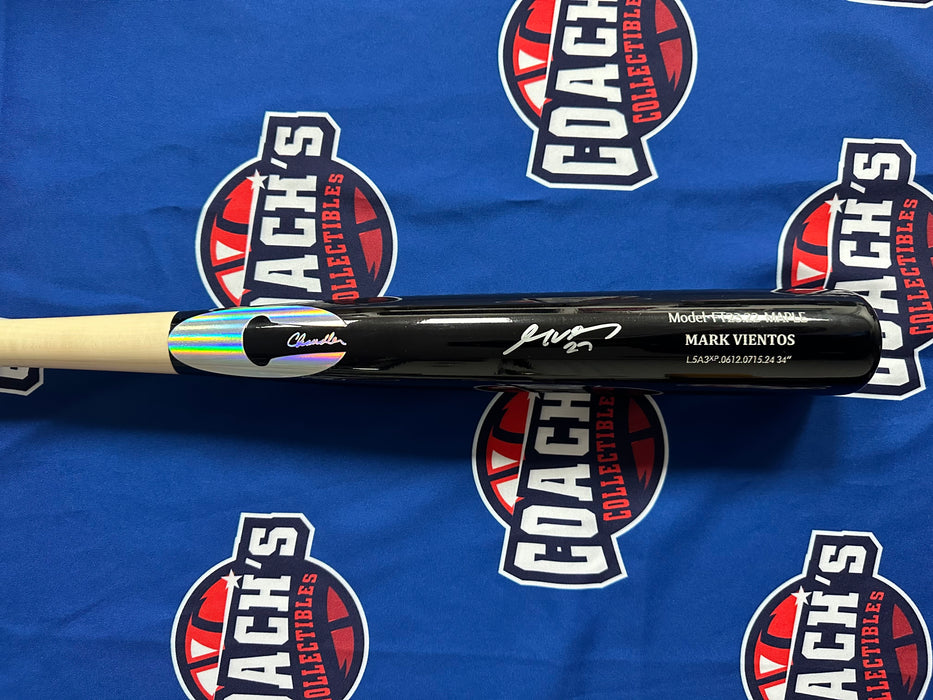 Mark Vientos Autographed Chandler Game Model Bat (Beckett)