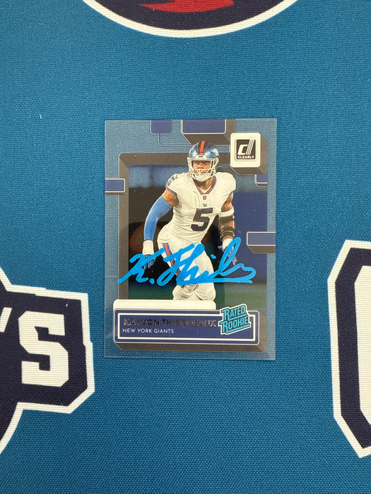 Kayvon Thibodeaux Autographed 2022 Panini Donruss Clearly Rated Rookie Card (GTP)