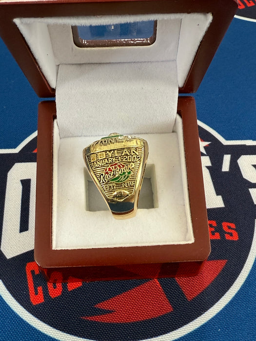 Miami Hurricanes 2001 Replica College Football National Championship Ring w/ Display Box