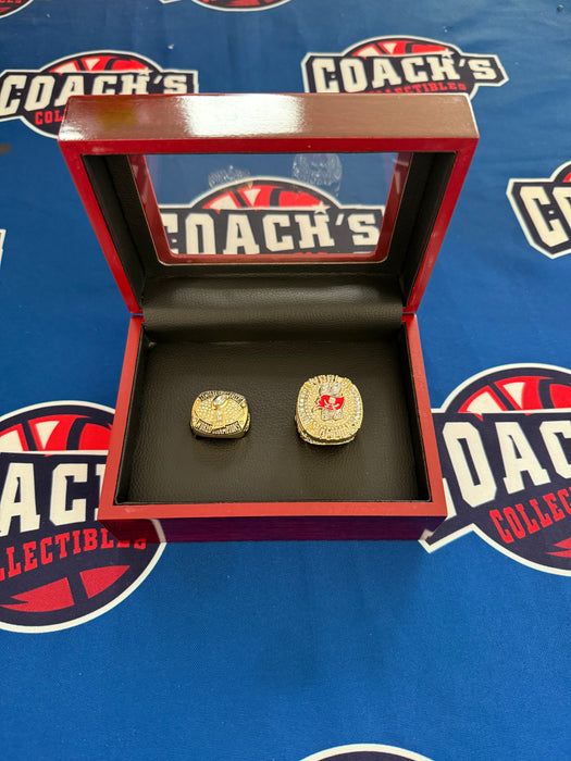 Tampa Bay Buccaneers 2pc Replica Super Bowl Rin Set with Display Box