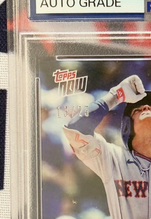 Carson Benge Autographed #13/25 2026 Topps Now #301 Rookie Card Gem 10 Auto (PSA SLAB)