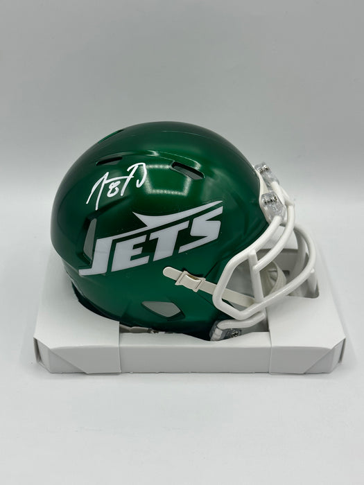 Aaron Rodgers Autographed NY Jets 2024 Speed Mini Helmet (Fanatics)