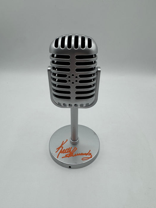 Keith Hernandez Autographed 6" Silver Mini Broadcaster Microphone (JSA)