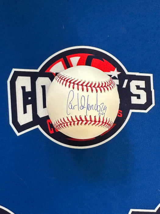 Carlos Mendoza Autographed Official Major League Baseball (Beckett)