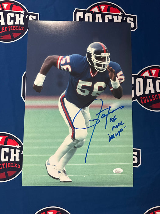 Lawrence Taylor Autographed 11x17 Photo w/ 86 NFL MVP Inscription (JSA)