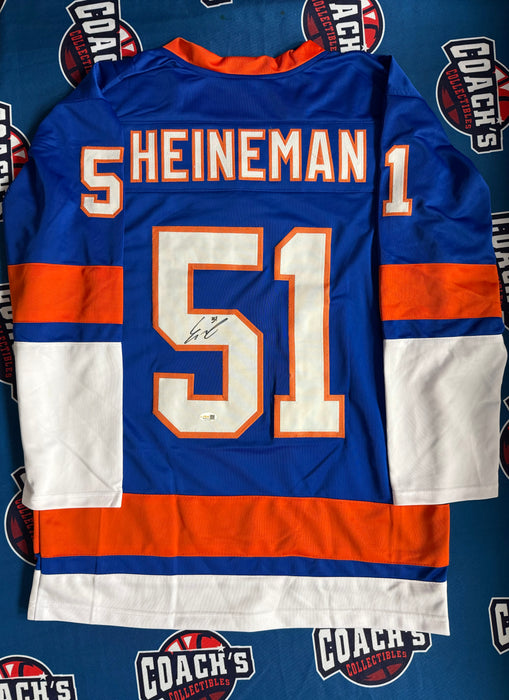 Emil Heineman Autographed NY Islanders CUSTOM Jersey (JSA)