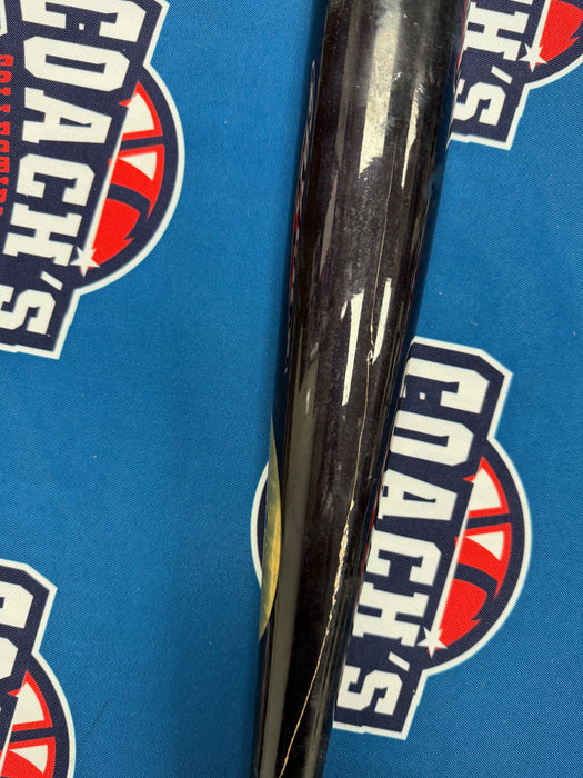 Ronny Mauricio Autographed GAME USED Bat from 2025 Season w/ Inscr (JSA)